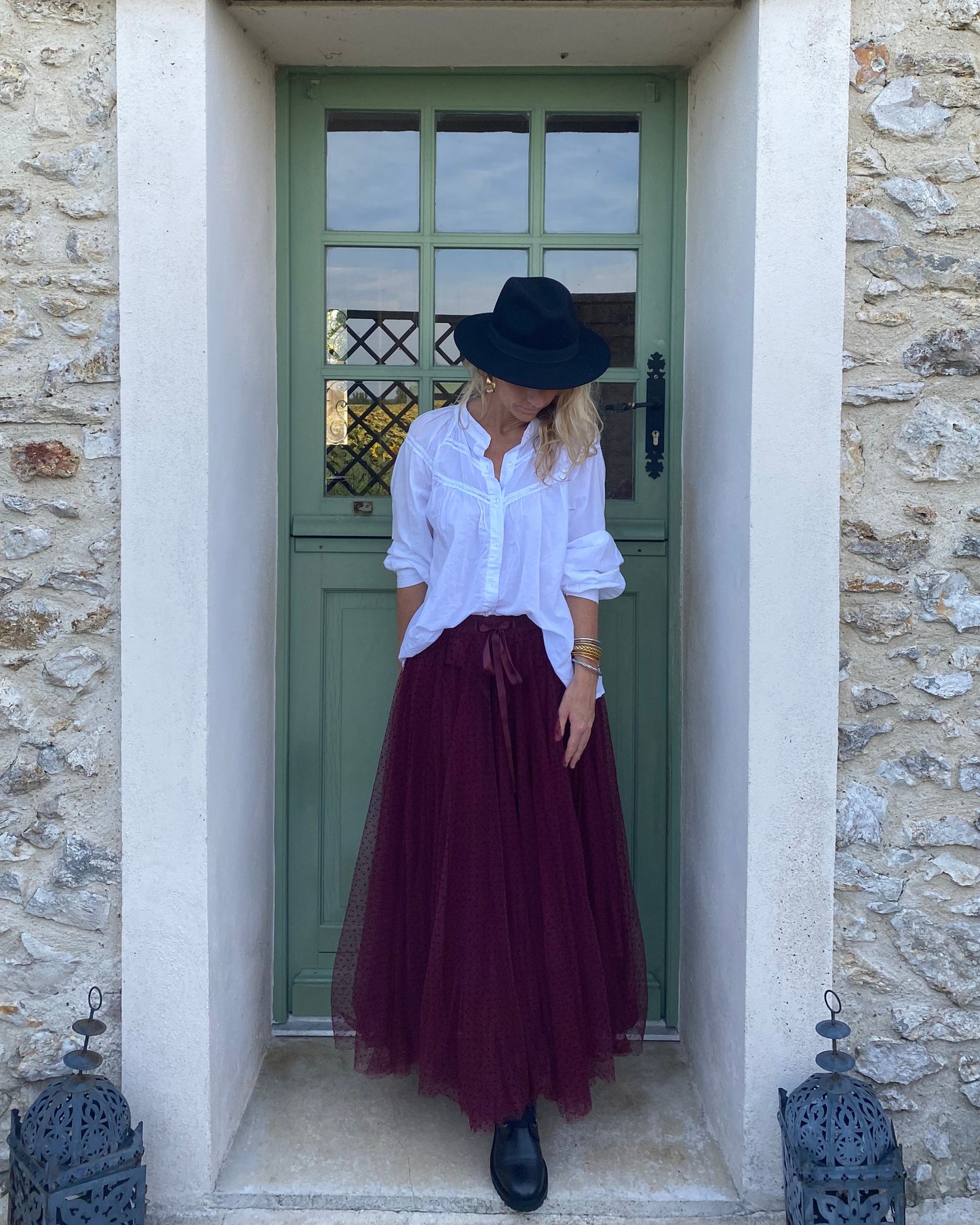 Jupe Tulle Bordeau