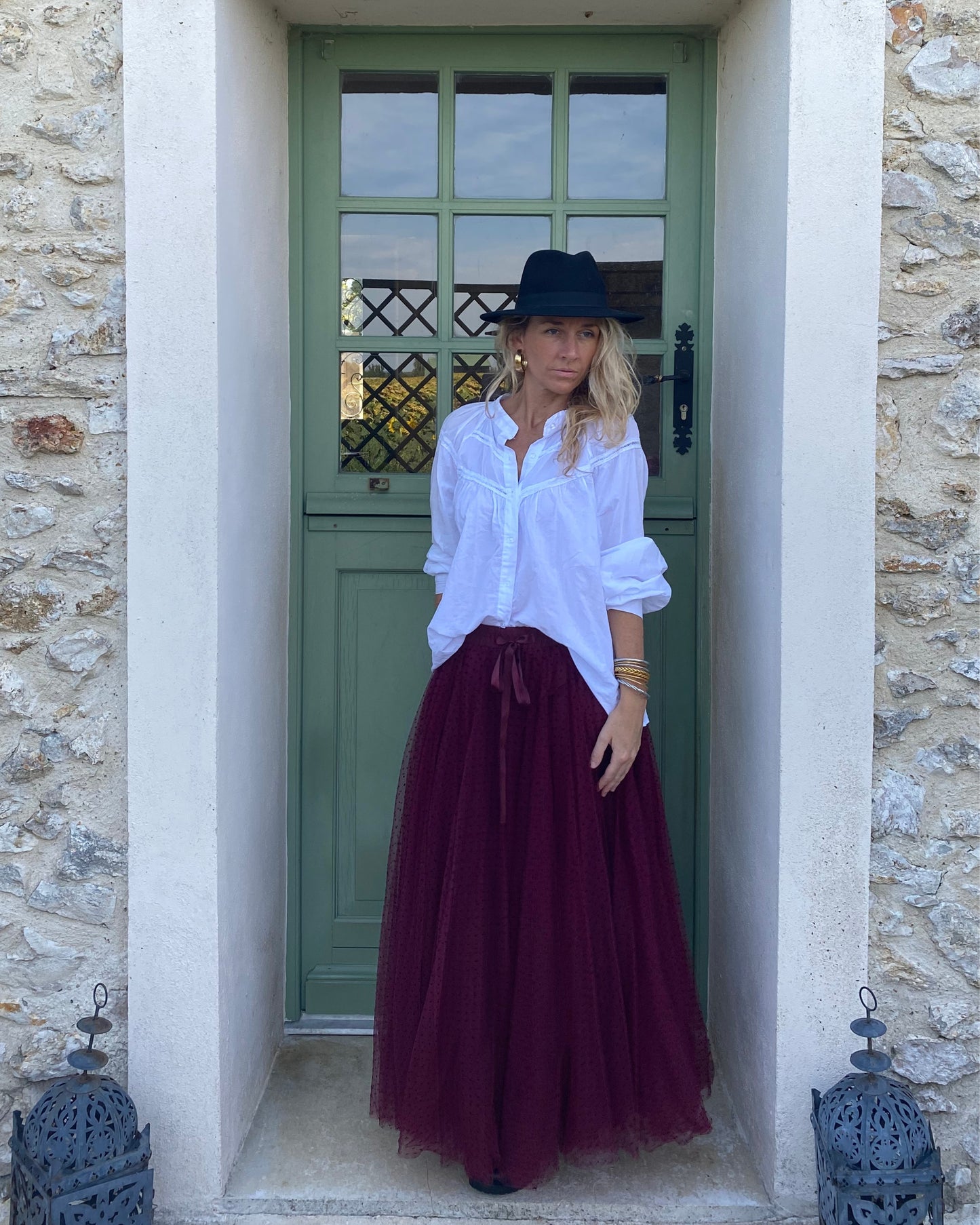 Jupe Tulle Bordeau