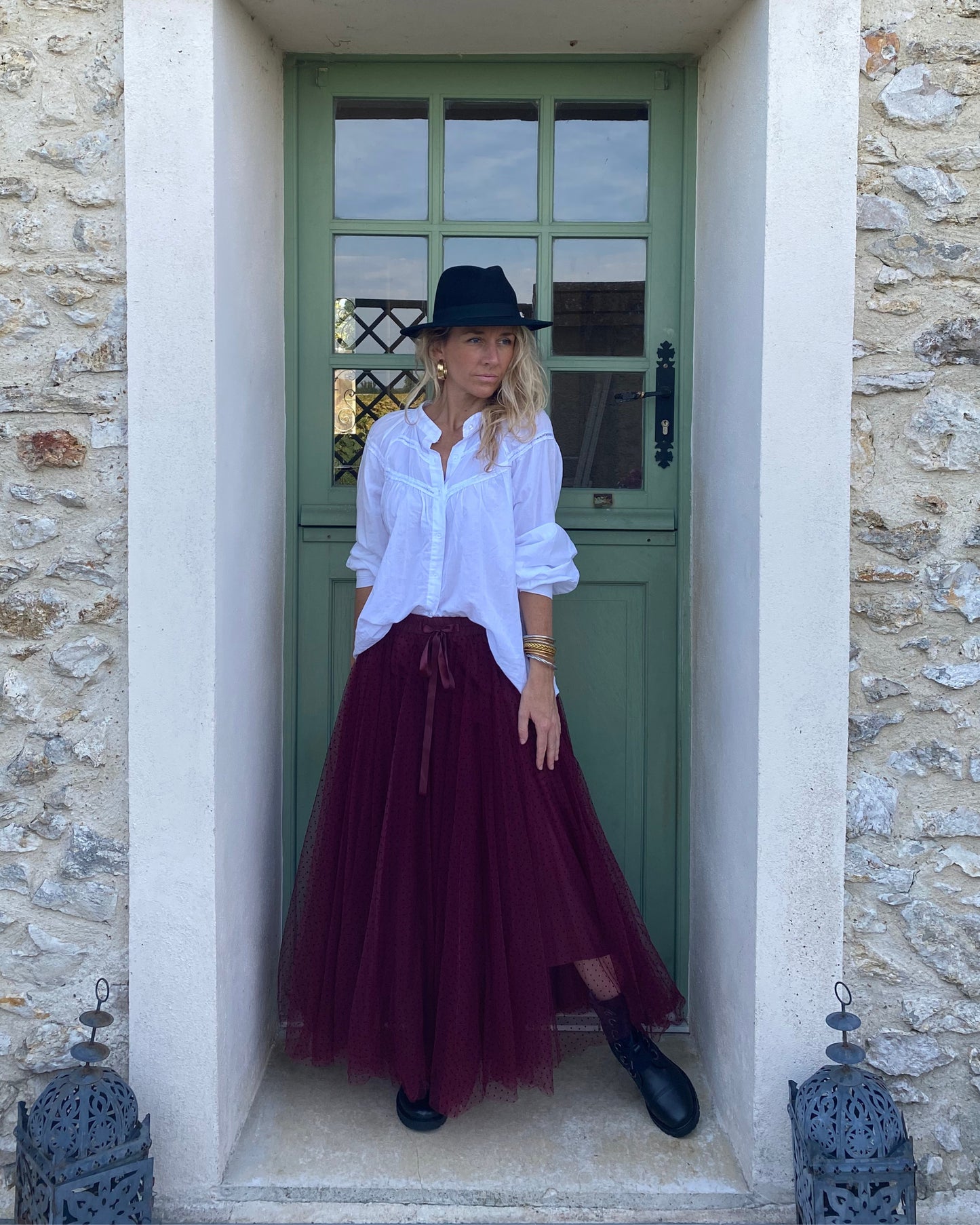 Jupe Tulle Bordeau