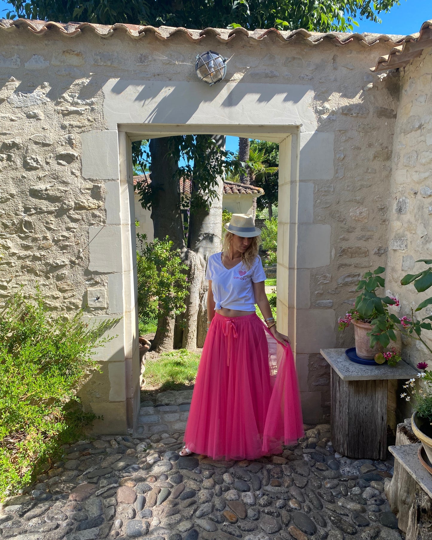 Jupe Tulle Rose