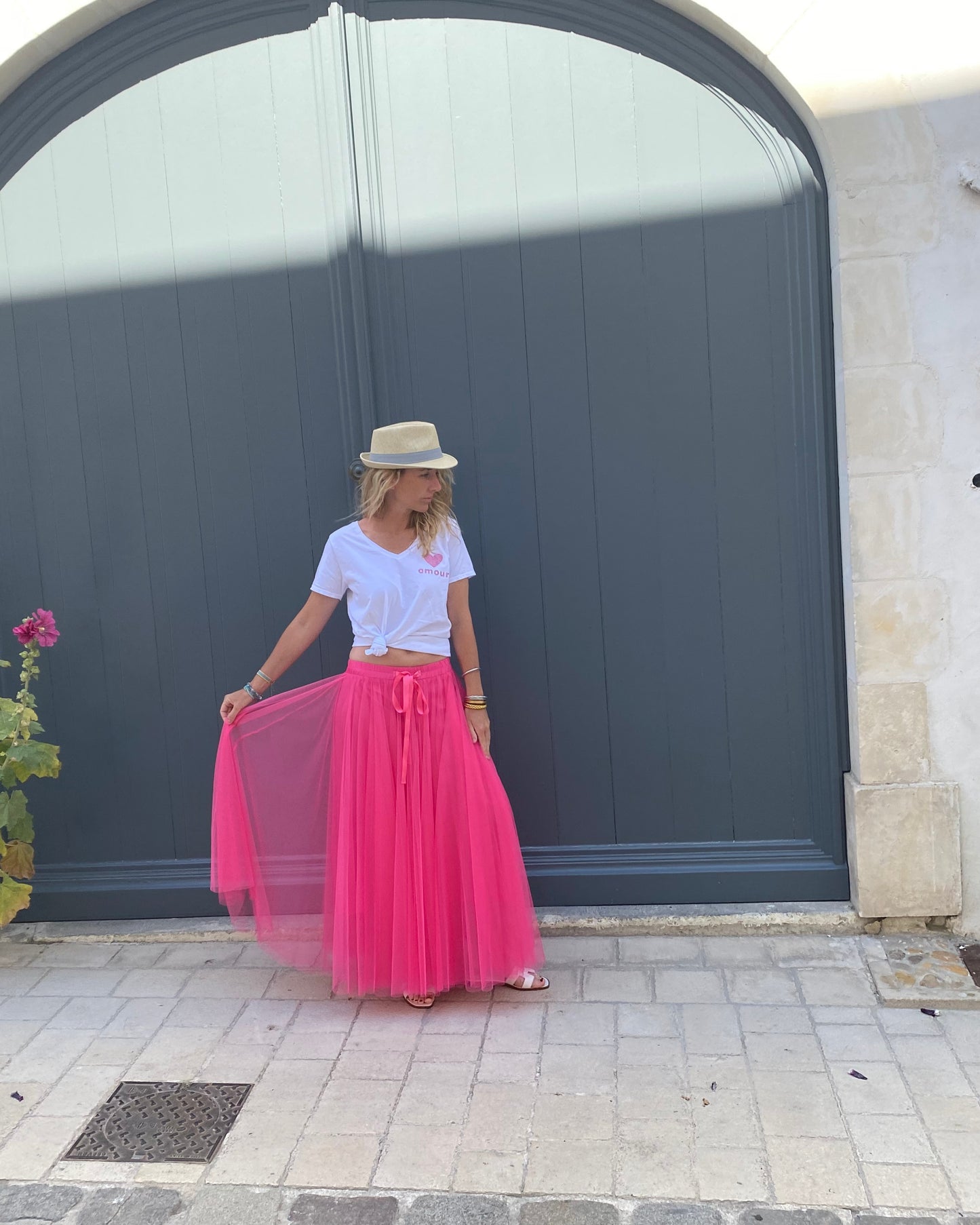Jupe Tulle Rose