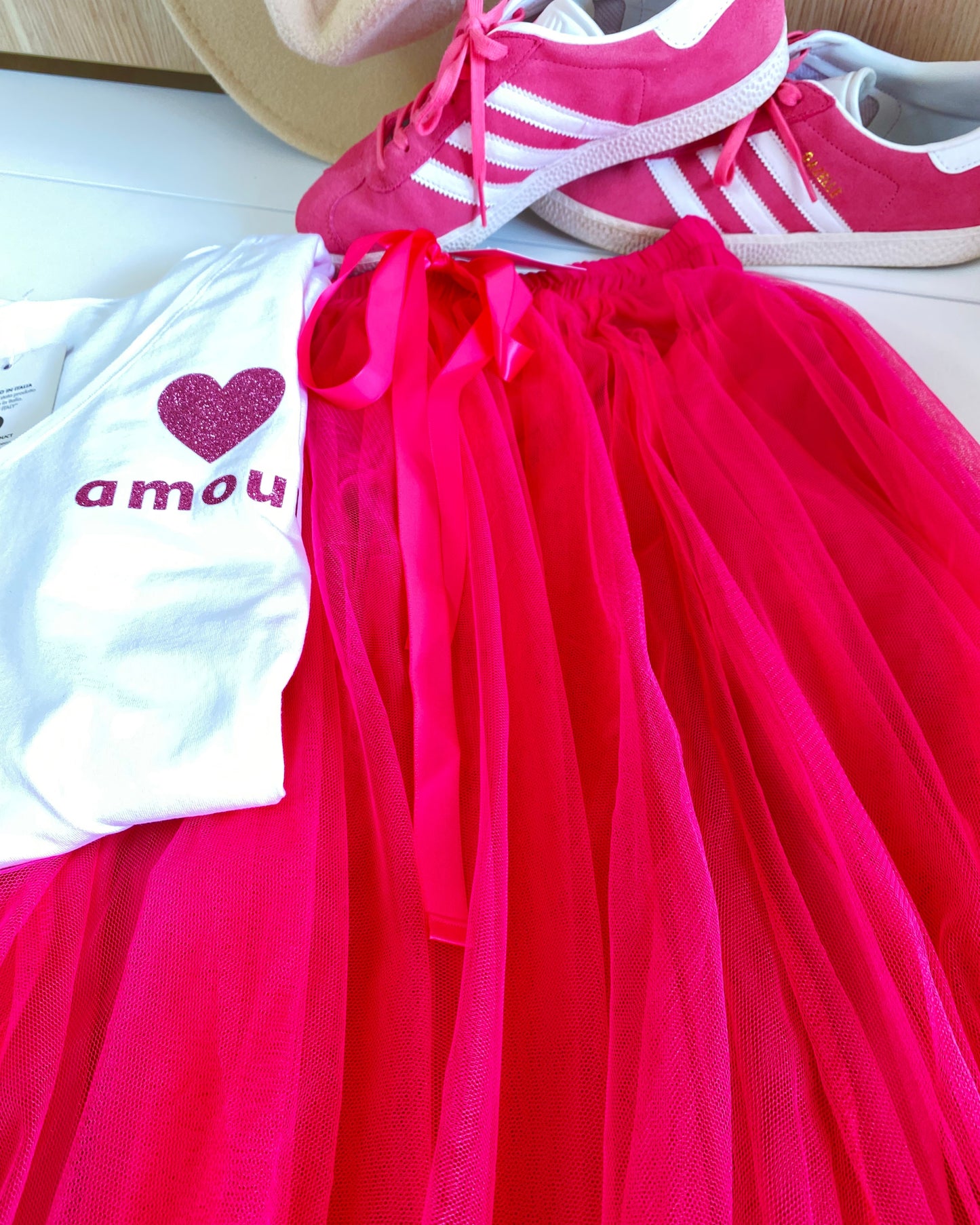 Jupe Tulle Rose