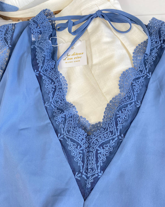 Top Dentella Bleu