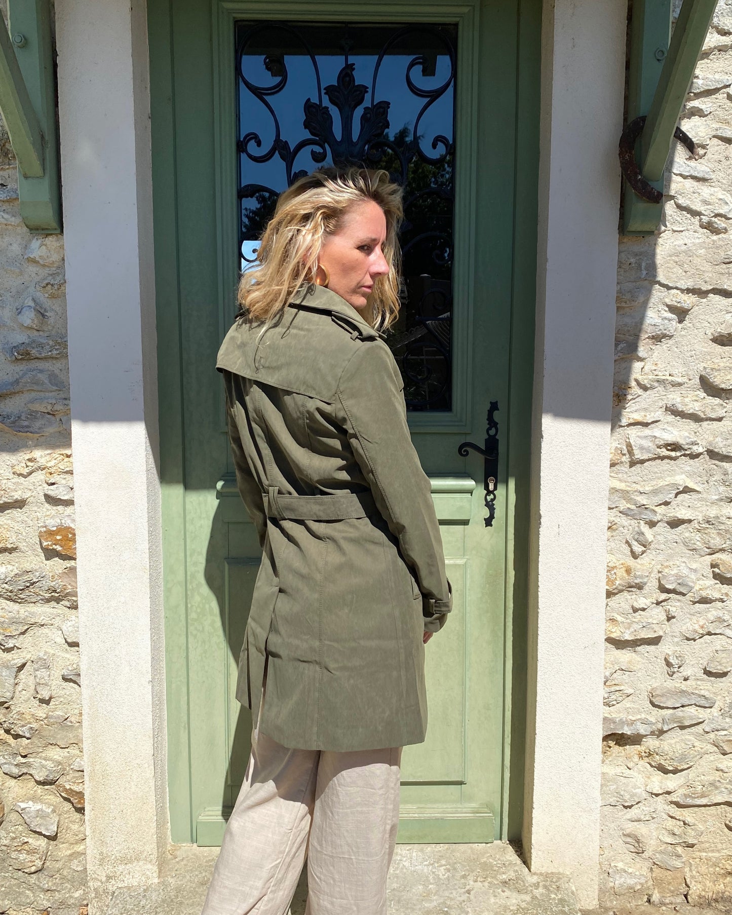 Trench Coat Court kaki