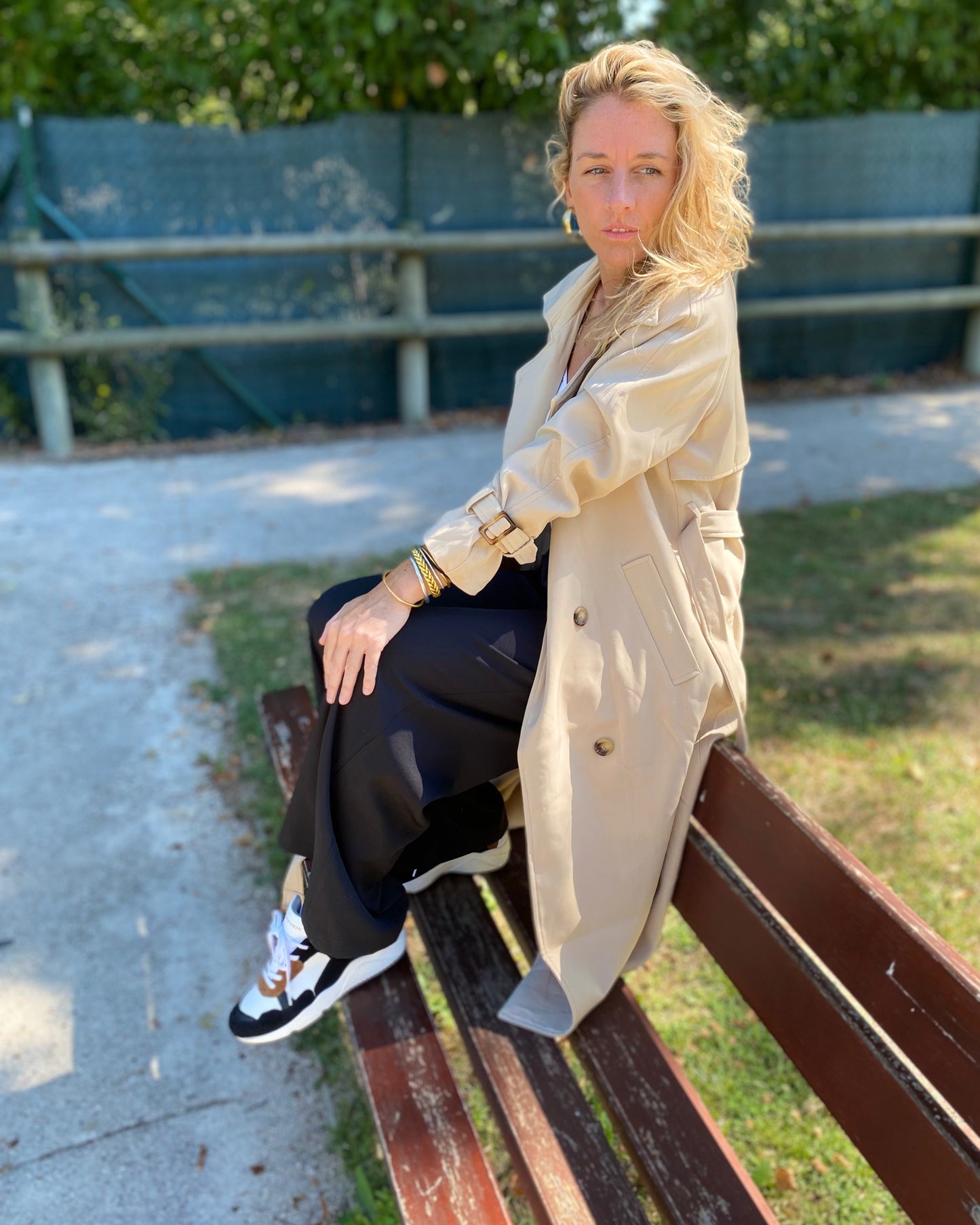 Trench Coat Long Beige