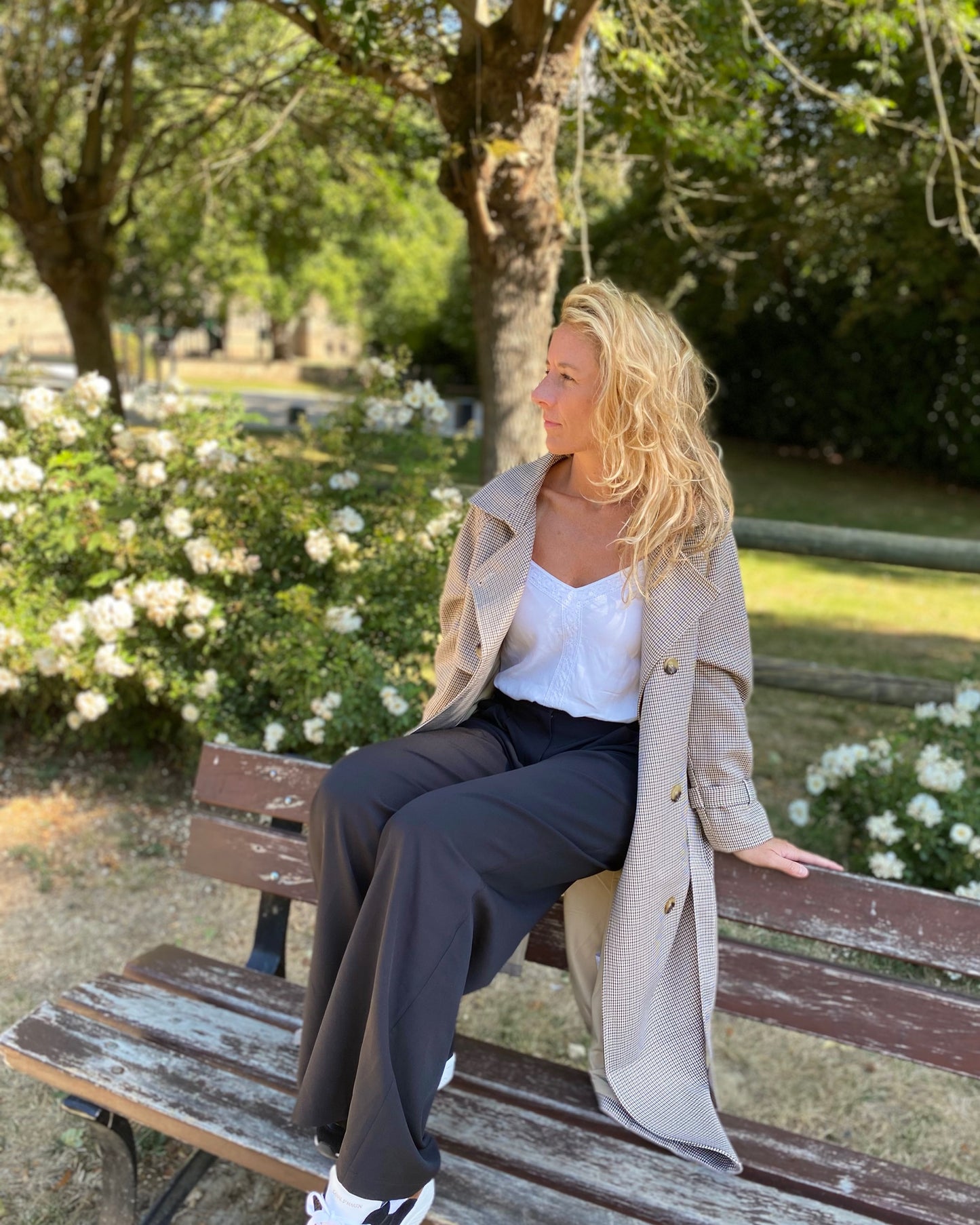 Trench Coat Pied de Poule