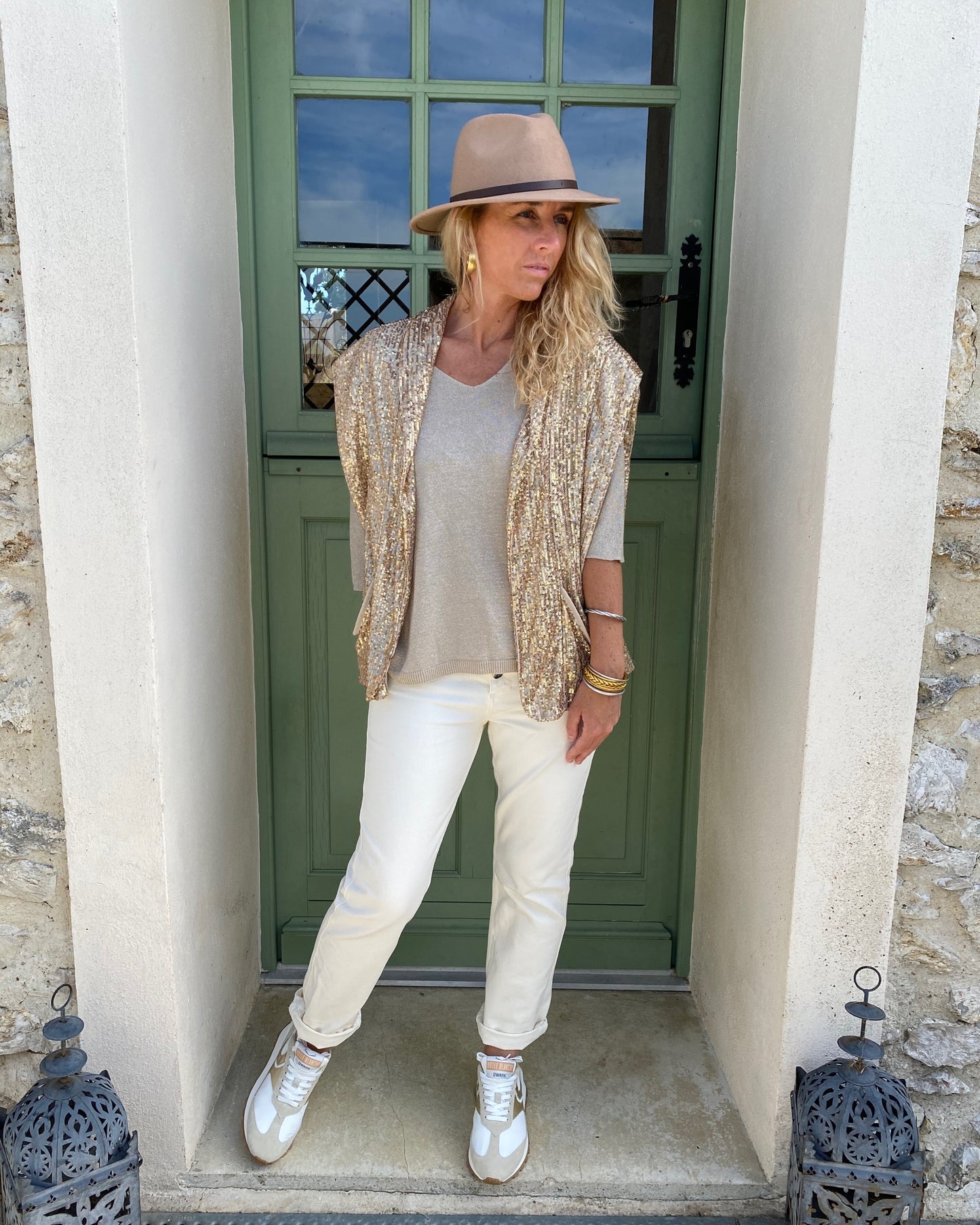 Veste Sequins Or