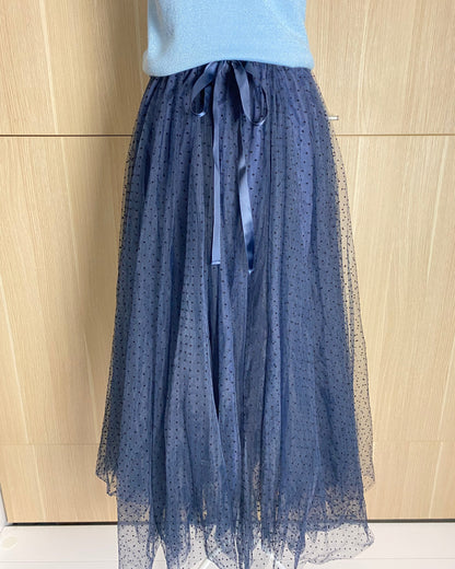 Jupe Tulle Bleu Marine