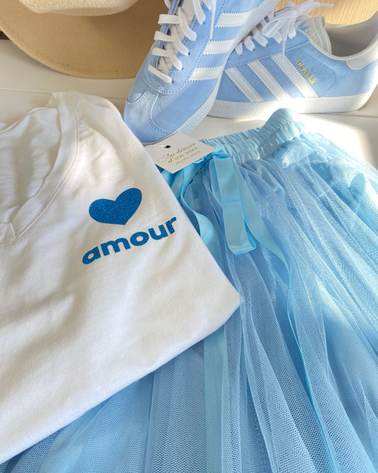 Jupe Tulle Bleu Ciel