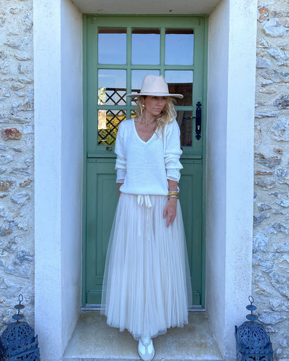 Jupe Tulle Crème