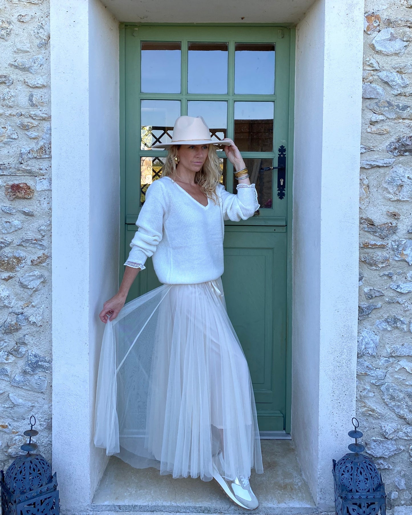 Jupe Tulle Crème