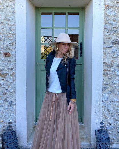 Jupe Tulle Taupe
