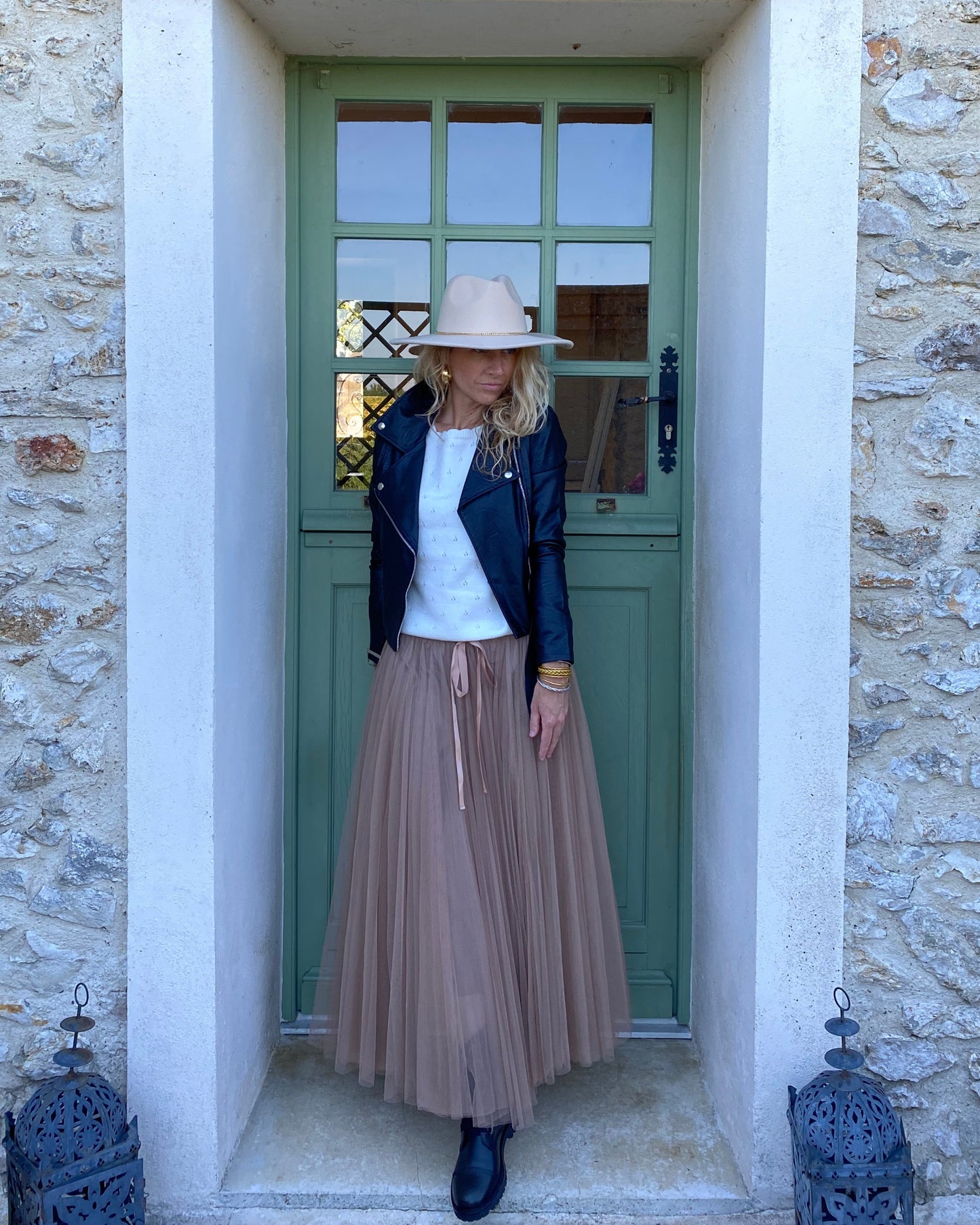 Jupe Tulle Taupe