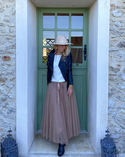 Jupe Tulle Taupe