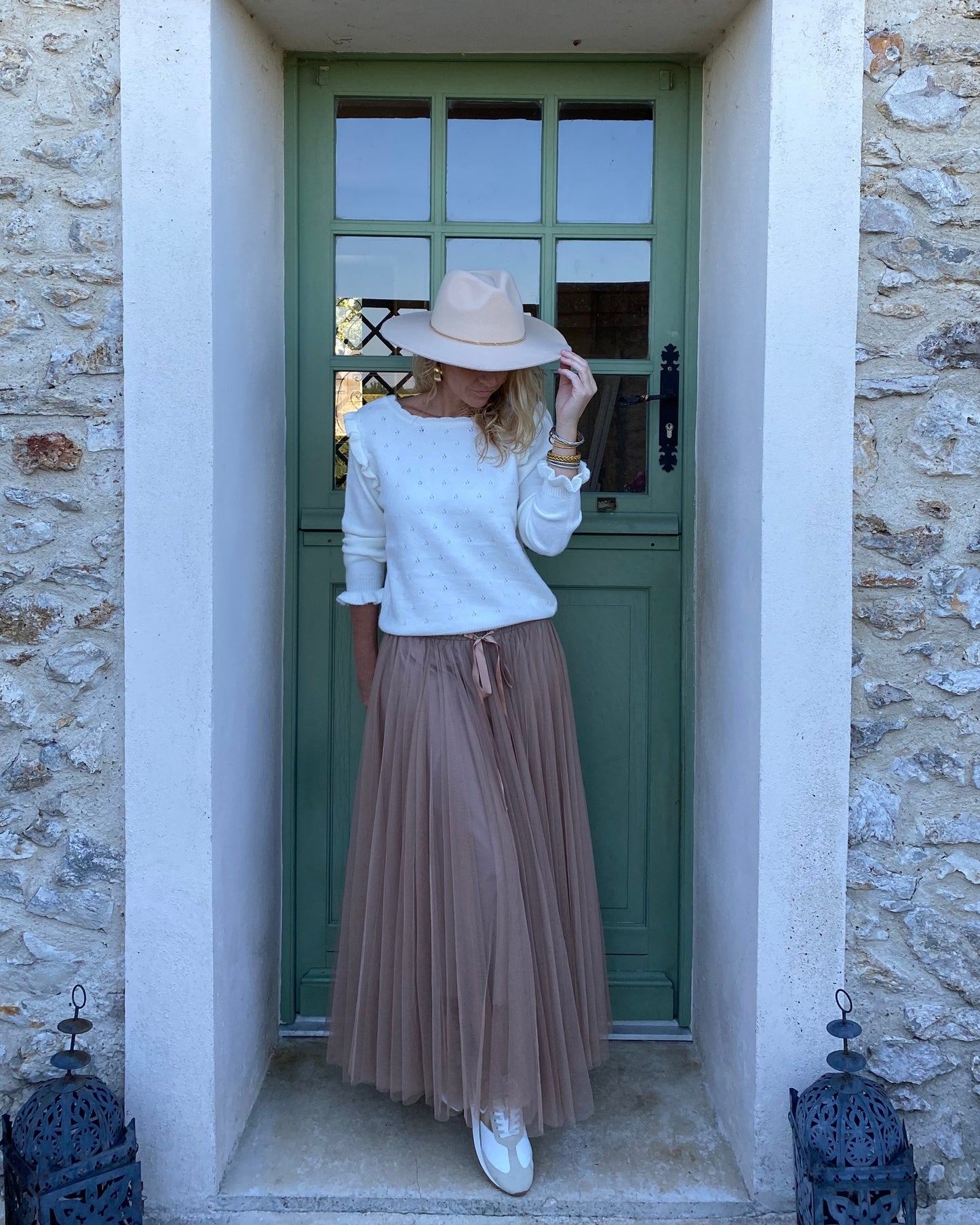 Jupe Tulle Taupe