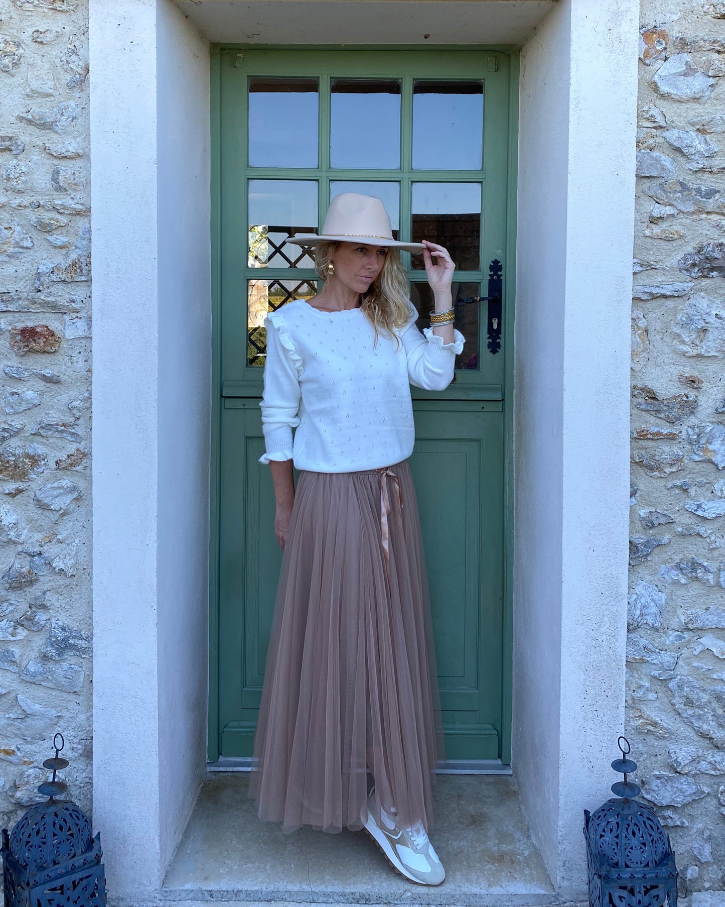 Jupe Tulle Taupe