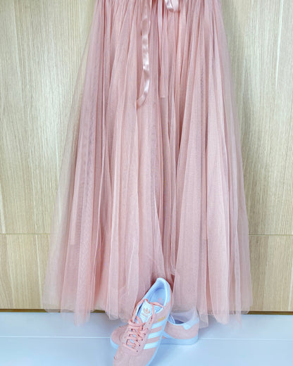Jupe Tulle Vieux Rose