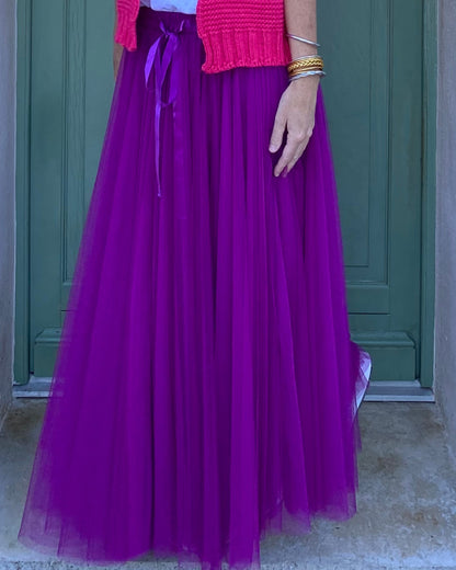 Jupe Tulle Violette