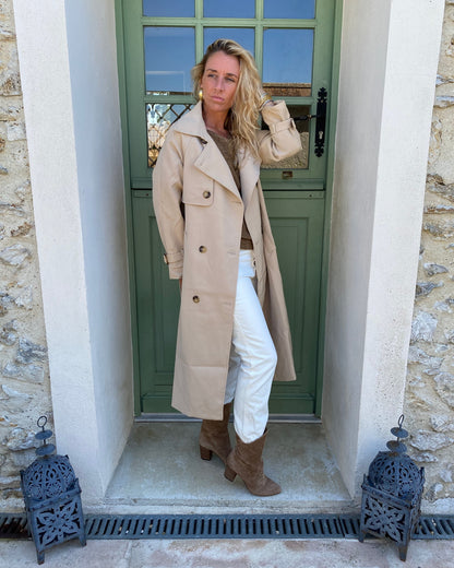 Trench Coat Long Beige