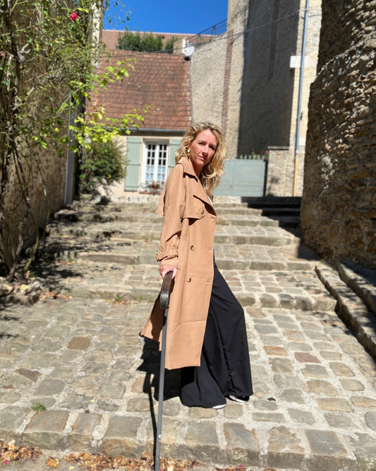 Trench Coat Long Camel