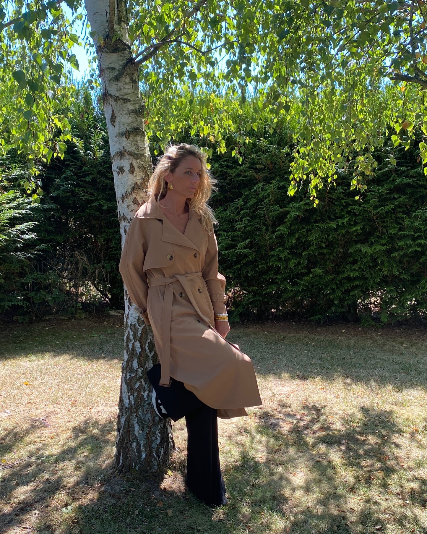 Trench Coat Long Camel