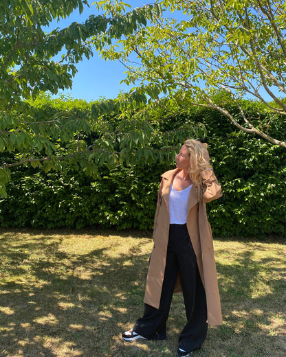 Trench Coat Long Camel