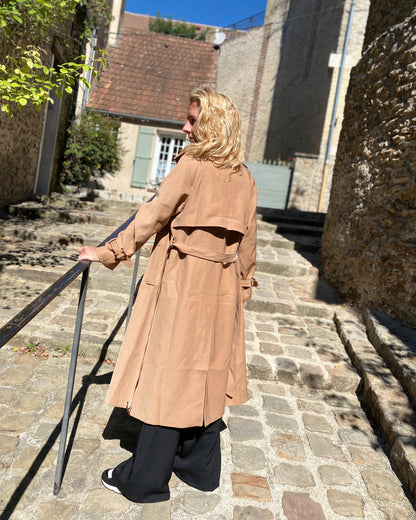 Trench Coat Long Camel