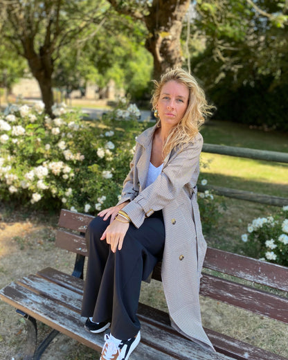 Trench Coat Pied de Poule