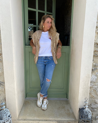 Veste Sequins Or
